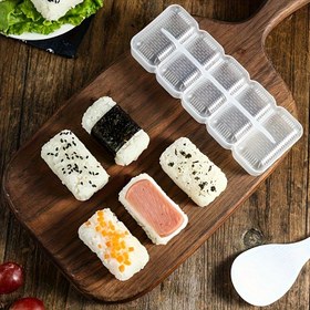 Resim 1 adet yapışmaz suşi kalıbı - Kolayca 5 onigiri yapın, evde yemek yapma tutkunları için ideal seçim 