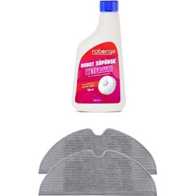 Resim Xiaomi Vacuum Mop 1c Robot Süpürge 2'li Mop Bezi + Robot Süpürge Deterjanı - Çiçek 