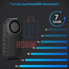 Resim Motosiklet Bisiklet Alarmı Uzaktan Kumandalı 113DB Su Geçirmez Kablosuz Hırsızlık Koruması Alarm Bisiklet Araba Scooter Pilli 