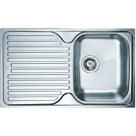 Resim TEKA Princess 50 B Mikro Keten Dokulu Tek Gözlü Sol Damlalıklı Eviye (TEKA.40109050) 