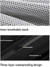 Resim Generic Motosiklet Yağmur Ceket Pantolonu, Bisiklete Binme Için Şık Görünümlü Motosiklet Yağmurluk (M) 