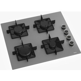 Resim Ferre Flowart Serisi Gri Ankastre Set SS208 - QBL63CPR - D082 