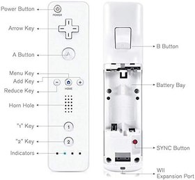 Resim Mribo Wii Controller, yedek kontrol cihazı, silikon kılıflı ve bilek kayışlı oyun kumandası, Nintendo Wii ve Wii için, U-siyah 