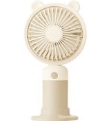 Resim Taşınabililir Mini Usb Şarjlı 3 Kademeli El Masaüstü Vantilatör Fan Soğutucu Ym88216 Kahverengi Açık 