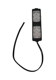 Resim 12 Volt 6 Watt 12 Ledli 104x26 Mm Animasyonlu Beyaz-amber Çakar Modül 5 Adet 