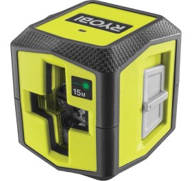 Resim RYOBI RBCLLG1 Çapraz Lazer Metre Profesyonel Lazer Şakül 15 Metre Yeşil 