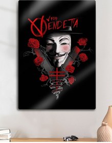Resim Metal Kaplama, V For Vendetta - Film Baskı Dekoratif Tablo 