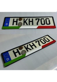 Resim Dekor Araç Plakalığı "türk Bayrağı" Desenli Türk Bayrak Oto Plakalık Plastik 2 Adet 