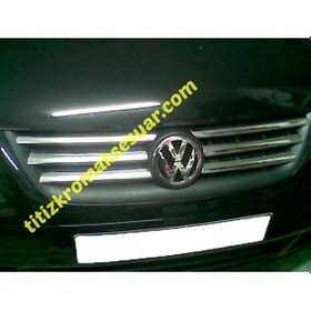 Resim Volkswagen Caddy Lıfe Krom Ön Panjur Aksesuarı 6 Parça P. Çelik 