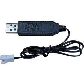 Resim 3.7v Li-ion Sm-2p Soket Drone Bataryası Usb Şarj Kablosu 