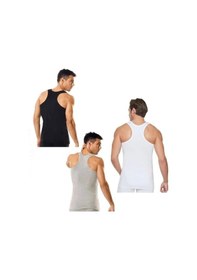 Resim Tutku Erkek Siyah 6'lı Paket Pamuklu Ribana Sporcu Atleti 001 