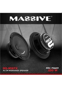 Resim Massive Msm-m16tx 16cm 100rms Midrange Oto Hoparlör Takımı 