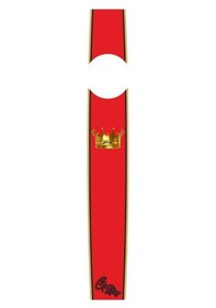 Resim Cg Kırmızı King Dekoratıf Depo Üstü Şeridi Çok Renkli 