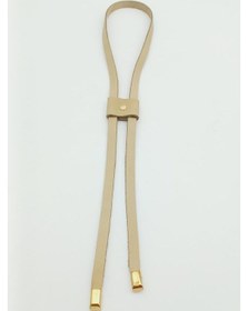 Resim Angel Çanta Aksesuar Ham Doğal Gerçek Deri Büzgü Light Gold Metalli 