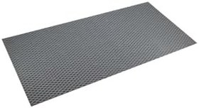 Resim Premium Serisi Banyo - Küvet İçi Kaydırmaz Vantuzlu Hasır Desenli Diktördgen Paspas 68,5 x 35,5 cm, Gri 
