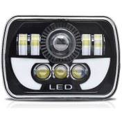 Resim Youmex 7" Led Far 180w Yüksek Parlaklık, Jeep Wrangler Yj Cherokee Xj İçin Su Geçirmez Ip67 Dayanıklı Başlık Farları 