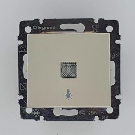 Resim Legrand Valena Işıklı Light Bej Çerçeve Hariç 