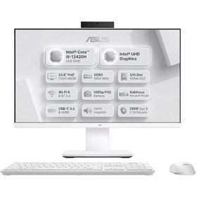 Resim Asus V400 V440VAK-I58512W0D013 i5-13420H 24 GB 1 TB SSD 23.8" W11P AIO Masaüstü Bilgisayar 