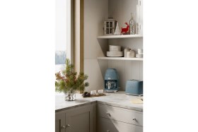 Resim Smeg Mat Storm Blue Filtre Kahve Makinesi DCF02SBMEU Smeg