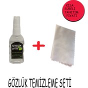 Resim Sevecen Gözlük Temizleme Seti Anti-statik Sprey (50 ML), Mikrofiber Bez (15*18 CM) 