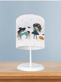 Resim Mekta Home Bebek Ve Çocuk Odası Bal Kabaklı Unicorn Desenli Abajur 