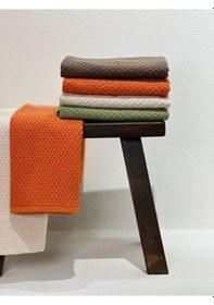 Resim Plumehome 4 Lü Renkli El Havlusu Seti 30x50 Cm %100 Pamuk, Çeyizlik, Misafir, Mutfak, Hediyelik Çokrenkli 