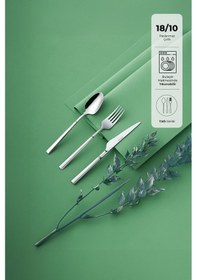 Resim Emsan Penta 18 Parça 6 Kişilik Tatlı Çatal Kaşık Bıçak Seti 