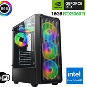 Resim XASER Thunder x720 i5 14400F 16GB DDR5 Ram 1TB M.2 NVMe SSD 16GB RTX5060 Ti Oyuncu Masaüstü Bilgisay 