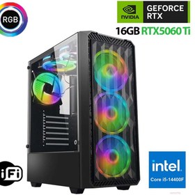 Resim XASER Thunder x720 i5 14400F 16GB DDR5 Ram 1TB M.2 NVMe SSD 16GB RTX5060 Ti Oyuncu Masaüstü Bilgisay 