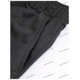 Resim Homme Erkek Mektup Grafikli Tişört Ve İpli Bel Şort Takım Siyah 