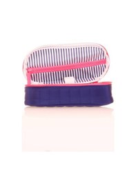 Resim Kaukko Quilted Özel Bölmeli Kalem Çantası Navy Blue K2624 