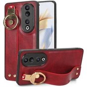Resim Wholesale00 Honor 90 Deri Bileklik Kılıf, Yumuşak Pc, Tam Koruma, Hassas Kesim, Şişe Açıcı 