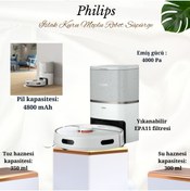 Resim Philips Islak Kuru Moplu Robot Süpürge Beyaz 