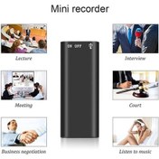 Resim Createtech 3'ü 1 Arada Mp3 Çalar Profesyonel Dijital Ses Kaydedici 192kbps Wav Mini 