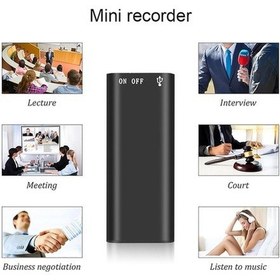 Resim Createtech 3'ü 1 Arada Mp3 Çalar Profesyonel Dijital Ses Kaydedici 192kbps Wav Mini 