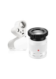 Resim Adet Büyüteç Büyüteç, 30x 60x Işıklı Büyüteç Büyüteç Led Işık Büyüteç Göz Ve 30x Büyüteç Büyüteç B 