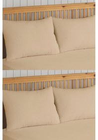 Resim 4'lü Kahverengi Fermuarlı Sıvı Geçirmez Yastık Alezi Yastık Koruy 