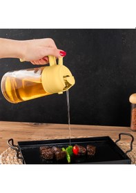 Resim Porsima Alk-3157 Çok Amaçlı Cam Sprey Şişe Yağlık Yağdanlık Sarı 