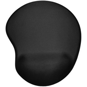 Resim Ergonomik Mouse Pad - Bilek Destekli - Kesik Oval Siyah 