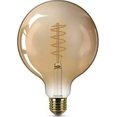 Resim Byars Blişim Ledcla 50W G120 E27 2200K Sarı Işık Gold Dim Edilebilir Filament LED Ampul 