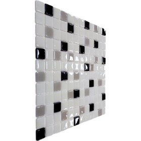 Resim MozaiKristaL Mutfak Tezgah Arası ve Tüm Yaşam Alanları İçin Cam Mozaik. Taş Ölçüleri: 25X25X5 Mm. File Ölçüsü: 31.5X31.5 cm. ( 1 Koli = 10 File = 1 m2 Fiyatıdır ) 