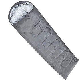 Resim DFT Düz Başlık 190+30x75 CM Gri 5/15 Derece Uyku Tulumu 