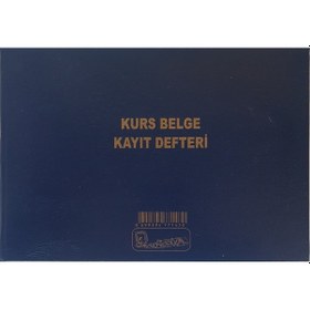 Resim Kurs Belge Kayıt Defteri Cilt Kapak 