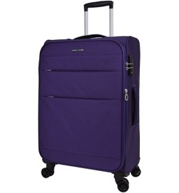 Resim Pierre Cardin Ultra Light Hafif Lüx Kumaş Orta Boy Valiz Mor Pc4200 Mor 