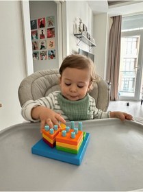 Resim elibaby %100 Organik Pamuk 8 Katlı Multi Müslin Fular Model Salya Ve Mama Önlüğü Indigo Mavi, Fular 