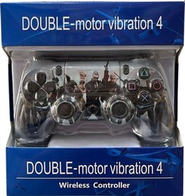 Resim Glrtech P4m Kablosuz Oyun Kolu Double Motor Titreşimli Şarj Edilebilir Ps4 Uyumlu 