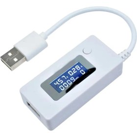 Resim Normadia Dijital USB Voltmetre Ampermetre 3-7V, Mobil Şarj Test Cihazı 