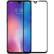 Resim Microcase Xiaomi Mi 9 Explorer Tam Kaplayan Çerçeveli Tempered Ekran Koruyucu - Siyah 