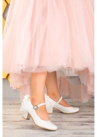 Resim Kiko Kids Kiko 754 Çupra Günlük Kız Çocuk 4 CM Topuk Babet Ayakkabı Sedef 