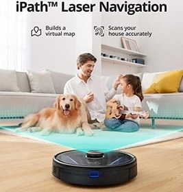 Resim Anker eufy Clean LR30 Hybrid Akıllı Robot Süpürge ve Paspas, iPath Lazer Navigasyon, 3.000 Pa Ultra Güçlü Emiş, Çok Katlı Haritalama, Gelişmiş Uygulama Kontrolü, Alexa ile Uyumlu -siyah 